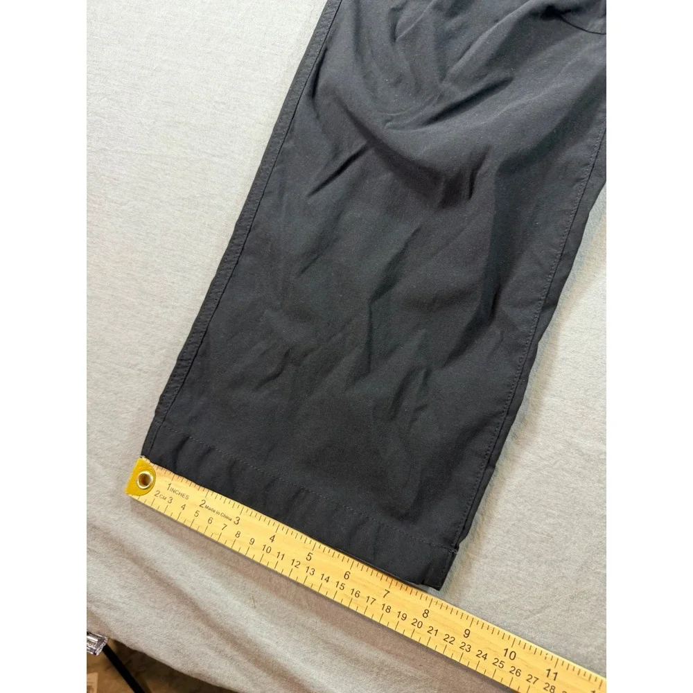 Eddie Bauer Convertible Pants Mens 36x30 Black Excellent Hiking Outdoor Zip Off